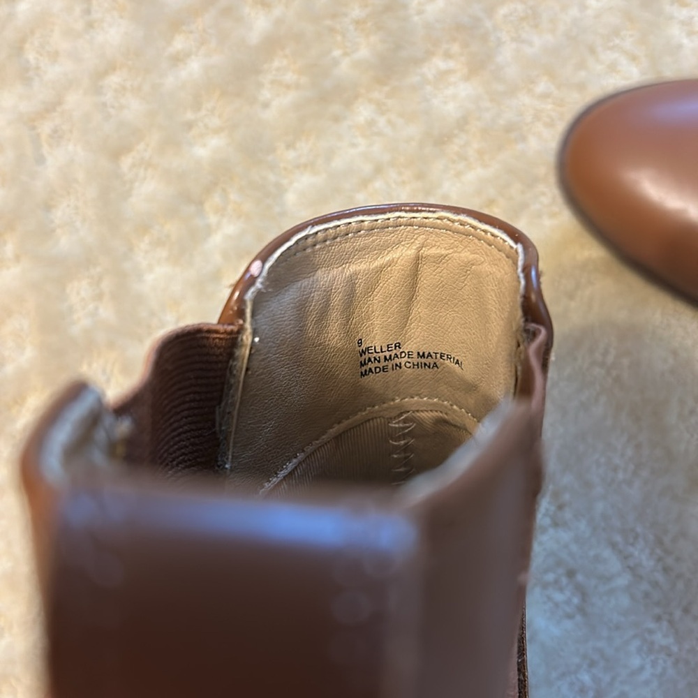 Pure Navy Weller Brown Faux Leather Booties, 9 NWOT - Picture 4 of 6